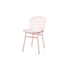 Manhattan Comfort Madeline Chair, Rose Pink Gold and White 197AMC6